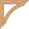 Ekena Millwork Thorton Traditional Smooth Bracket w/ Offset Brace, Western Red Cedar, 7 1/2"W x 42"D x 42"H BKT0806X42X42THR01SWR - alternate 2